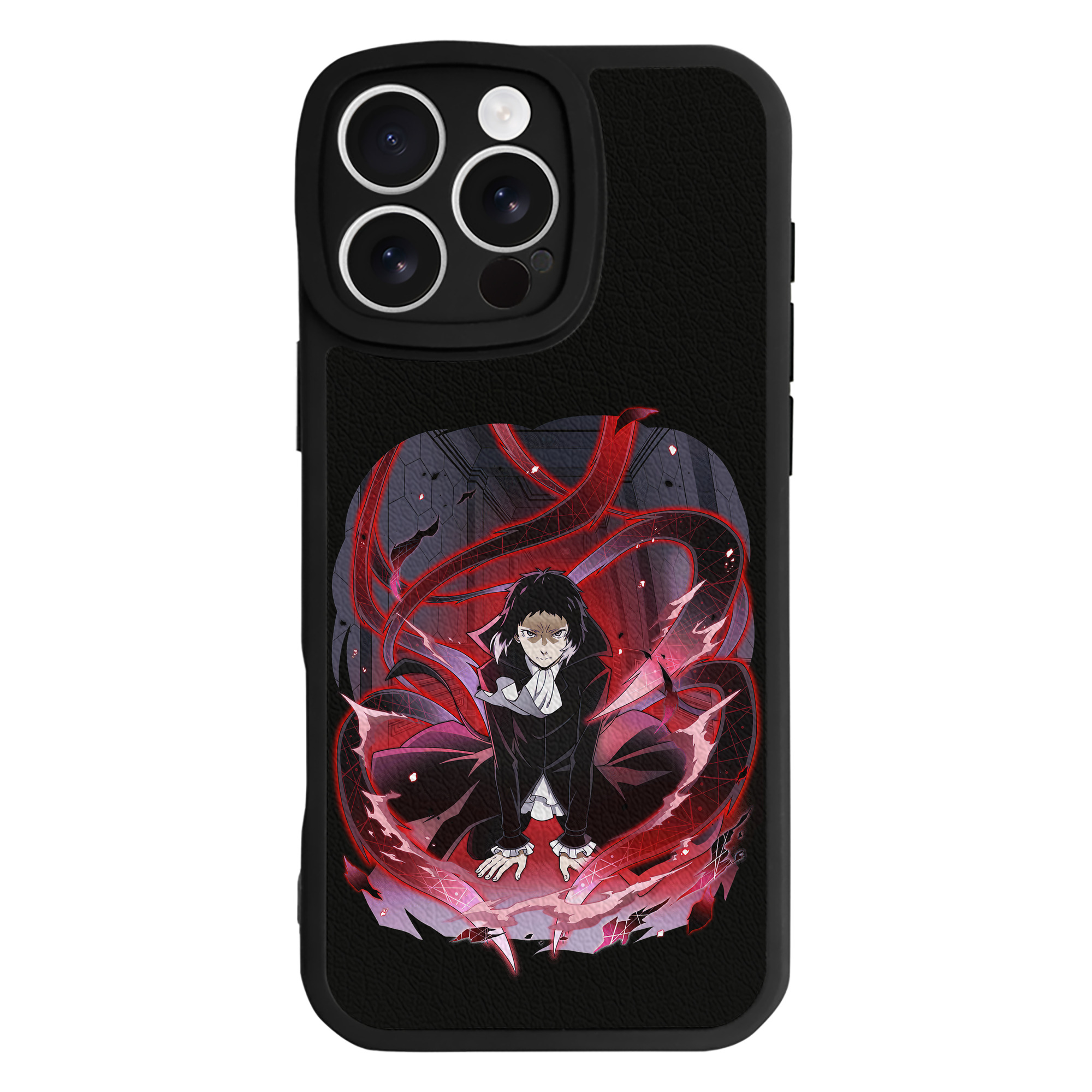 （画像用） 文豪ストレイドッグス Bungo Stray Dogs 【iPhone 16シリーズ対応】シリコンスマホケース（レザー調） 材質：シリコン